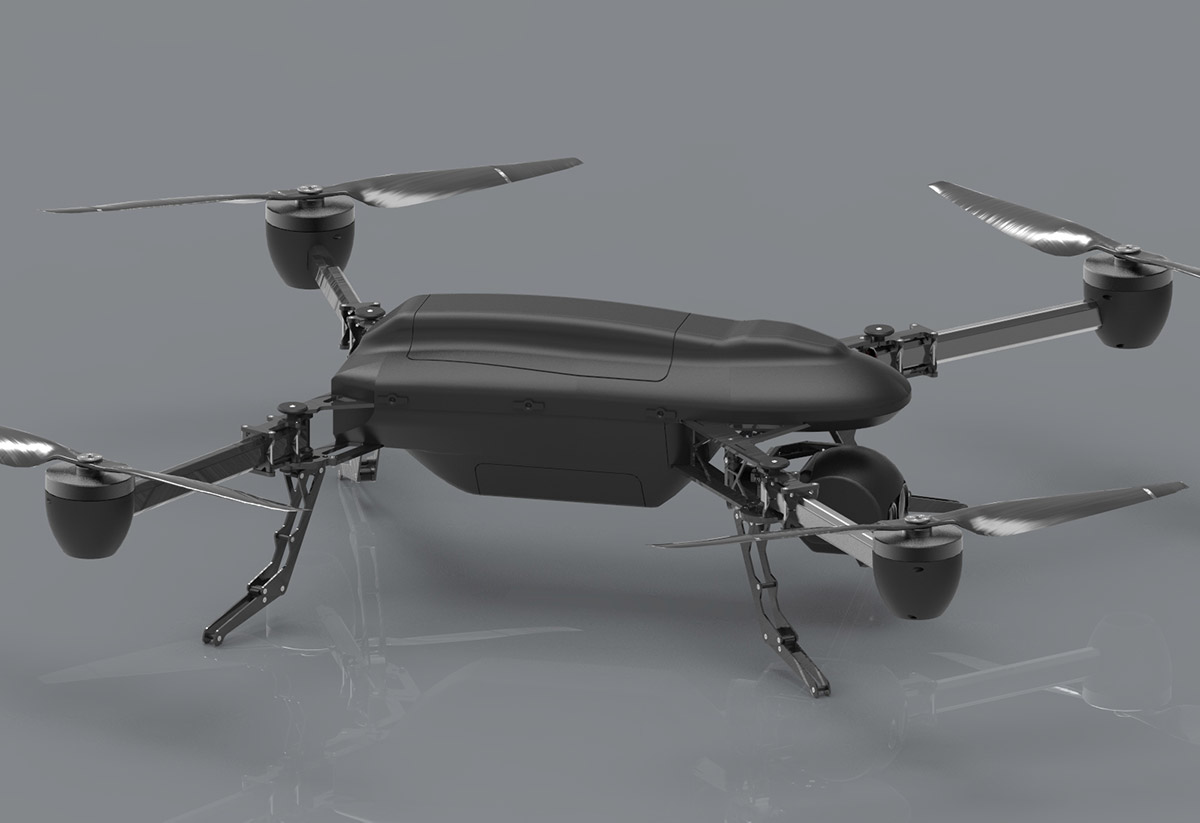 UAV platform FRONTIER in black version.